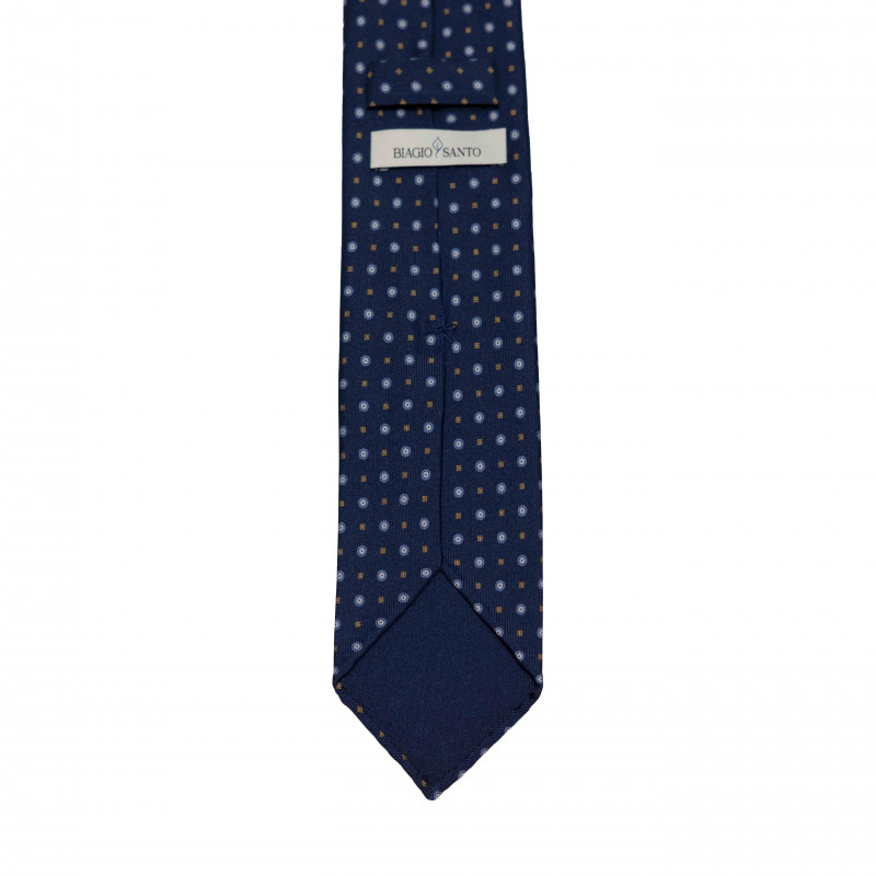 NAVY MICRO PATTERN tie